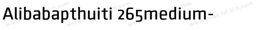 Alibabapthuiti 265medium字体转换